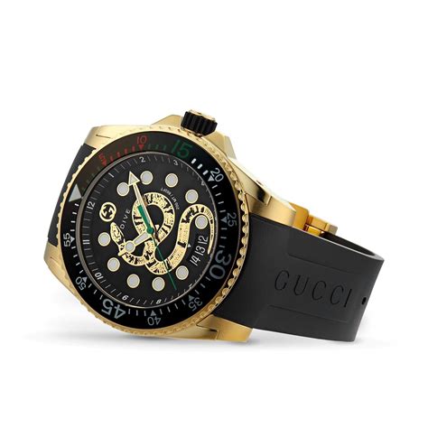 gucci g-diver 45mm mens watch|gucci dive snake.